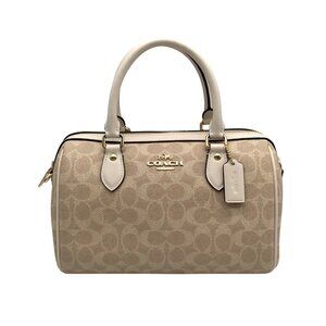Coach Sand And Chalk Rowan Crossbody Convertible Satchel Bag 62422-CV961